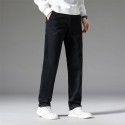 Chaopai Men's Casual Pants Thickened Men's Pants Warm Western Pants Straight Sleeve Middle and Old Age Business Dad Pants Men's Style 