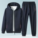 Spring and Autumn New Set Men's Sports Leisure Fashion Sweater Pants Cardigan Zipper Two Piece Set 