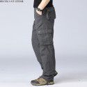 Multi Pocket Men's Workwear Pants Loose Pants Plus Size Labor Protection Casual Straight Pants 