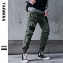 Workwear pants Men's autumn and winter new casual pants Japanese fashion high street machine can wind pants 