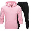 Autumn and winter men's sweater suit casual sports suit plush sweater suit men's hoodie 