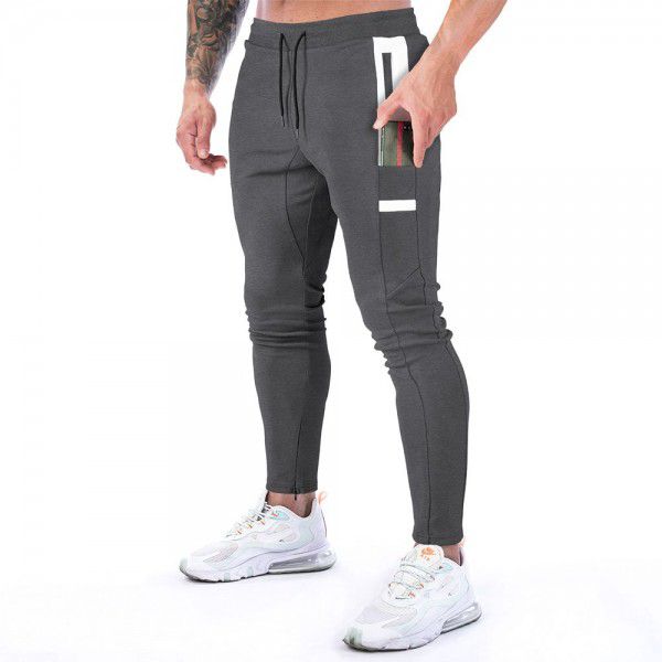 Popular Muscle New Outdoor Sports Pants in Europe and America Men's Fitness Pants Training Pants 