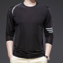 New Spring/Summer Ice Sports T-shirt Men's Thin Business Stretch Ice Silk T-shirt Men 