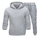 Autumn and winter men's sweater suit casual sports suit plush sweater suit men's hoodie 