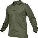 Men's sports big men's long-sleeved golf Paul lapel t-shirt 