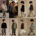 Boys' Pants Spring and Autumn New Sports Pants Boys' Korean Work Wear Pants Children's Baby Casual Pants 