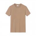 High Quality Cotton Short Sleeve T-shirt Men's Summer Thick Fashion Solid Color Versatile Round Neck Japanese Casual Top 