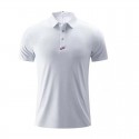 New men's and women's work clothes, polo shirt, short sleeve sportswear, ice silk casual top 