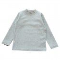 Children's cotton bottom shirt, girl's half-high neck T-shirt, medium and large children's versatility, autumn clothes, thick autumn and winter style 