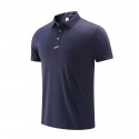 New men's and women's work clothes, polo shirt, short sleeve sportswear, ice silk casual top 