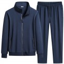 New Men's Casual Sports Set Cotton Cardigan Sweater Pants Two Piece Fashion Fashion Comfortable Men's Wear 