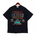 Classic Sunset Print Short Sleeve T-shirt Men Tee High Street Fashion Label T 