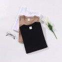 High Quality Cotton Short Sleeve T-shirt Men's Summer Thick Fashion Solid Color Versatile Round Neck Japanese Casual Top 