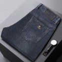 Jeans Men's Autumn and Winter New Super Soft Fabric Youth Middle Age Loose Straight Sleeve High Quality Jeans 