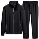 New Men's Casual Sports Set Cotton Cardigan Sweater Pants Two Piece Fashion Fashion Comfortable Men's Wear 