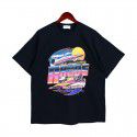 Classic Sunset Print Short Sleeve T-shirt Men Tee High Street Fashion Label T 