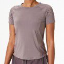 Nude Sports Top Women's Back Loose Fit Top Running T-shirt