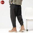 American Spring and Autumn New Heavyweight Straight Sweatpants Men's Pure Cotton Non ironing Silhouette Workwear Men's Casual Pants 