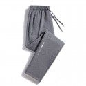 Pure cotton sports pants Men's spring and autumn thin casual trousers, closed-up guard pants, autumn loose large leggings trend 