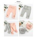 Korean version of girls' bottoming pants, middle and young children's baby pants, Korean version of girls' pants, wholesale, middle waist baby pants 