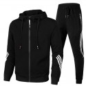 New Spring and Autumn Sweater Set Men's Pants Youth Leisure Running Sports Set Men's Two Piece Set 