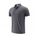 New men's and women's work clothes, polo shirt, short sleeve sportswear, ice silk casual top 