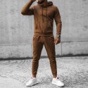 New Men's Casual Sports Set Digital Printing Sweater Hooded Pants Two Piece Set for Men 