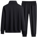 New Men's Casual Sports Set Cotton Cardigan Sweater Pants Two Piece Fashion Fashion Comfortable Men's Wear 