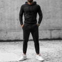 New Men's Casual Sports Set Digital Printing Sweater Hooded Pants Two Piece Set for Men 