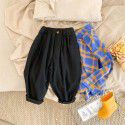 Kids' pants Spring Korean version Kids' radish pants Fashion style Cute and handsome pants Wide legs 