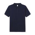 Japanese heavy cotton polo T-shirt Paul shirt Loose business men's polo shirt Men's work clothes 