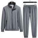 New Men's Casual Sports Set Cotton Cardigan Sweater Pants Two Piece Fashion Fashion Comfortable Men's Wear 