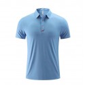 New men's and women's work clothes, polo shirt, short sleeve sportswear, ice silk casual top 