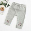 Korean version of girls' bottoming pants, middle and young children's baby pants, Korean version of girls' pants, wholesale, middle waist baby pants 