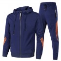 New Spring and Autumn Sweater Set Men's Pants Youth Leisure Running Sports Set Men's Two Piece Set 