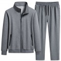 New Men's Casual Sports Set Cotton Cardigan Sweater Pants Two Piece Fashion Fashion Comfortable Men's Wear 