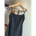 French Little Fragrance Kendou Star Same Style Strap Dress Spring/Summer New Side Split Inside Long Dress Trend