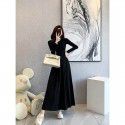 French dress, new women's summer design sense, niche slim fit, slim and long skirt