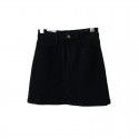 Elastic and minimalist denim skirt for women in early spring, new high waisted and slim A-line short skirt