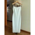 French Little Fragrance Kendou Star Same Style Strap Dress Spring/Summer New Side Split Inside Long Dress Trend