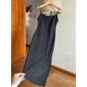 French Little Fragrance Kendou Star Same Style Strap Dress Spring/Summer New Side Split Inside Long Dress Trend