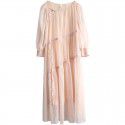 Loose fitting long skirt, women's improved version, light national style, autumn new long skirt, fairy style dress