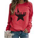 Autumn and Winter New Print Casual Loose Pullover Long Sleeve Women's Top Sweater Women's