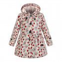 Spring and summer new British windbreaker for children and girls, thickened cotton jacket for children's clothing manufacturer approved cross-border