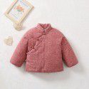 Children's handmade cotton jacket, cotton liner, Northeast flower, pure handmade thickened warm and comfortable winter baby cotton coat 