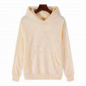 Autumn and Winter New Loose Top Korean Solid Color Plush Thickened Hooded Sweater Women 