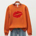 Loose, slim and minimalist sweater temperament Women's round neck long sleeved top Autumn and winter