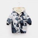 New Children's Down Coat Winter Mid length Thickened Coat Boys and Girls' Hooded Down Coat