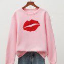 Loose, slim and minimalist sweater temperament Women's round neck long sleeved top Autumn and winter