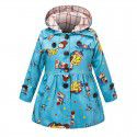 Spring and summer new British windbreaker for children and girls, thickened cotton jacket for children's clothing manufacturer approved cross-border